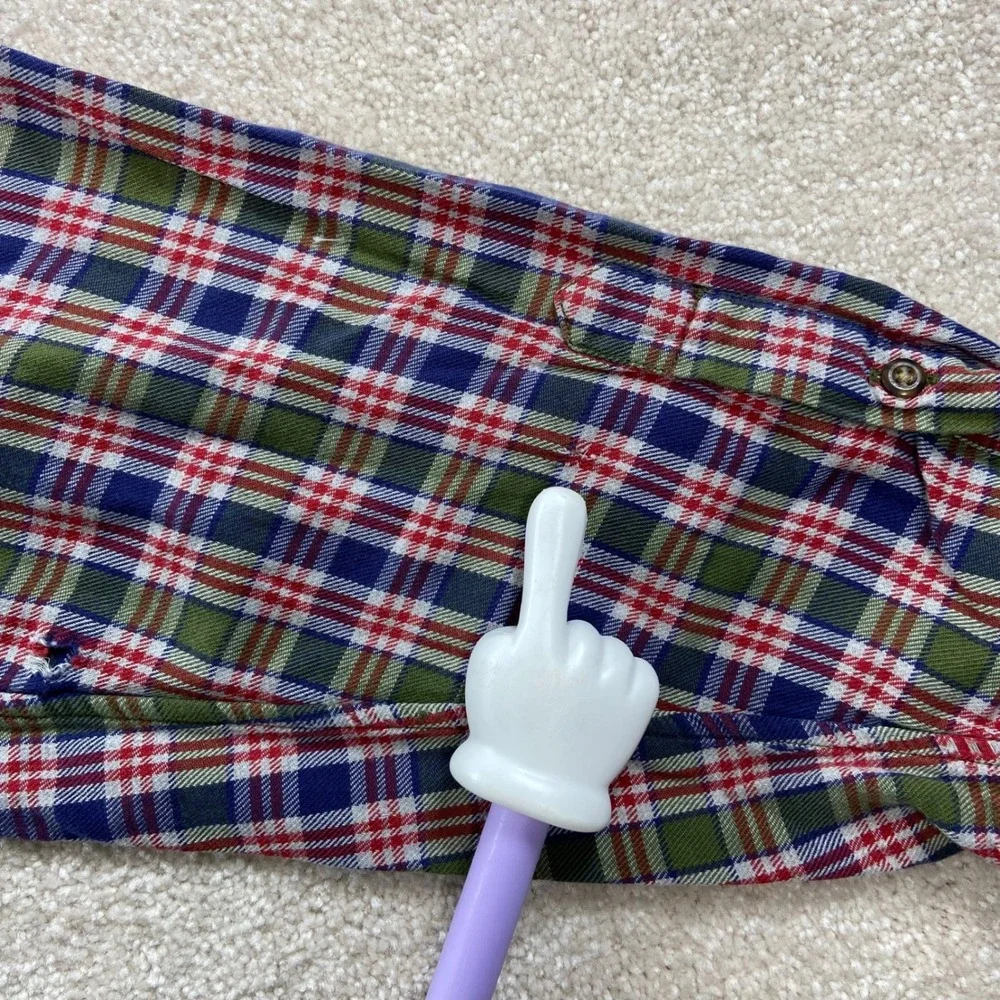 J. Crew Oarsman Button Down Shirt Mens L Plaid Long Sleeve Cotton Pocket